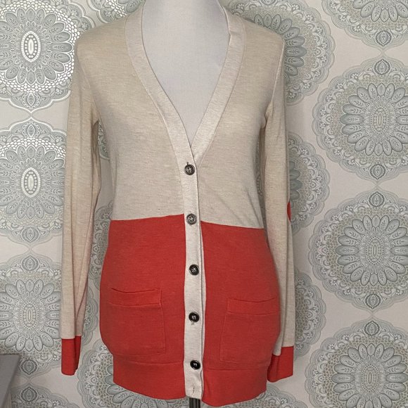 Button Down Sweater w/ Heart Detail - Picture 4 of 8